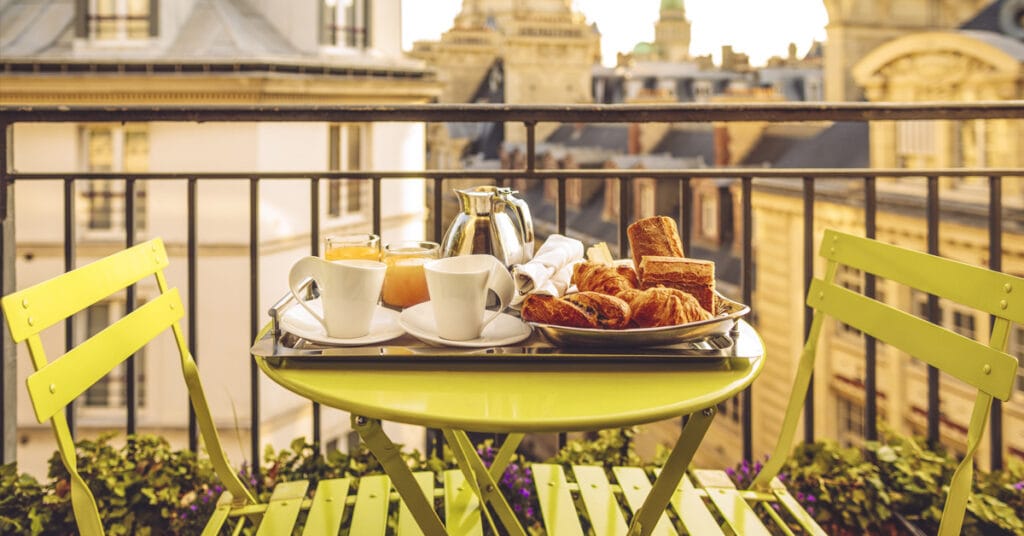 petit déjeuné dans un meublé de tourisme 